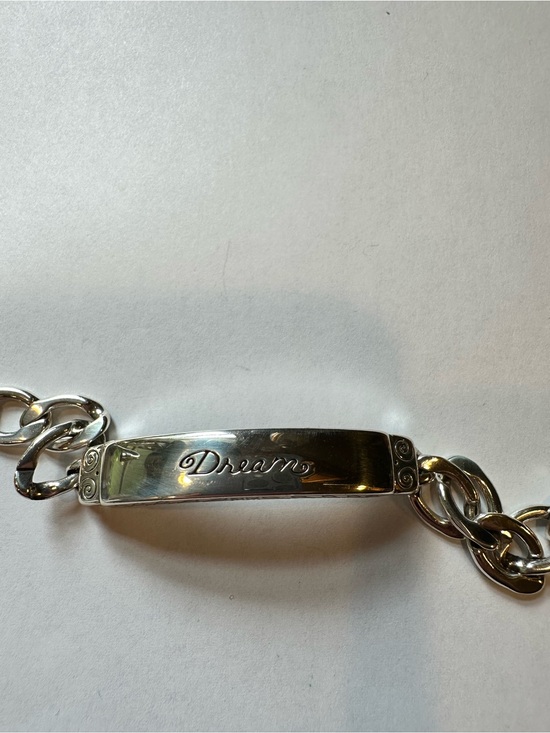 Brighton Jewelry - Brighton ‘Dream' Engraved Silver Tone Bracelet Bar
